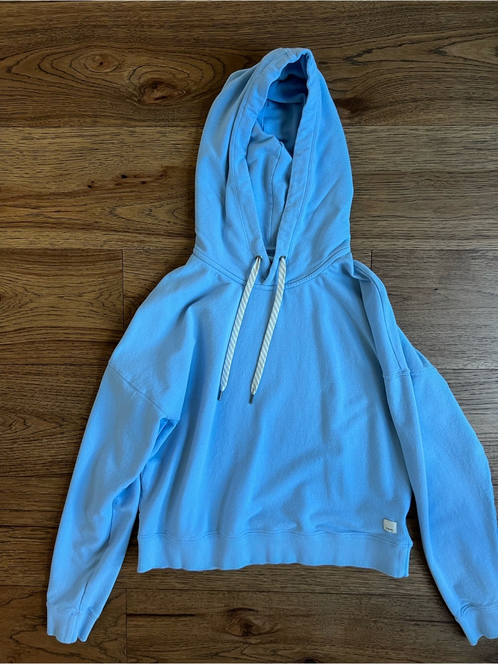 Vuori Light Blue Pullover Hoodie with Drawcord - Picture 2 of 5